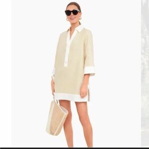 Tuckernuck Linen Collier Champagne Dress